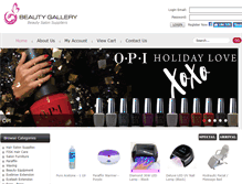 Tablet Screenshot of beautygallery.co.nz